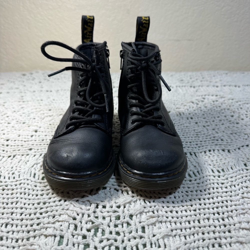 Dr. Martens Black Kids Boots